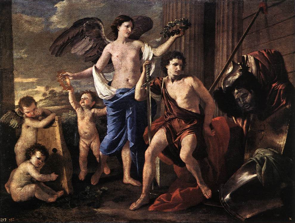 POUSSIN, Nicolas The Victorious David af